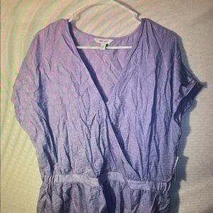 Women's Purple Wrap Top